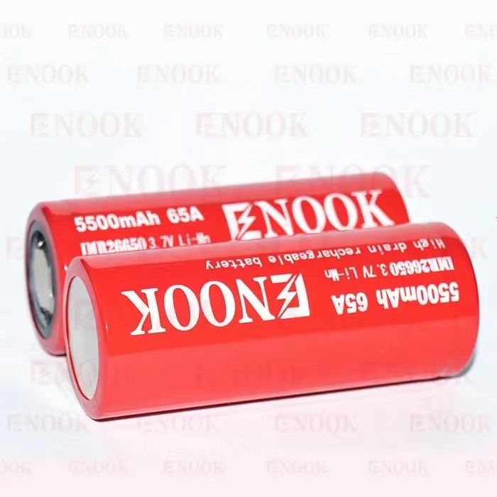 5500mAh 3.7V lithium-ion 26650 batterij Oplaadbare 18650 Flat Top High Drain Battery