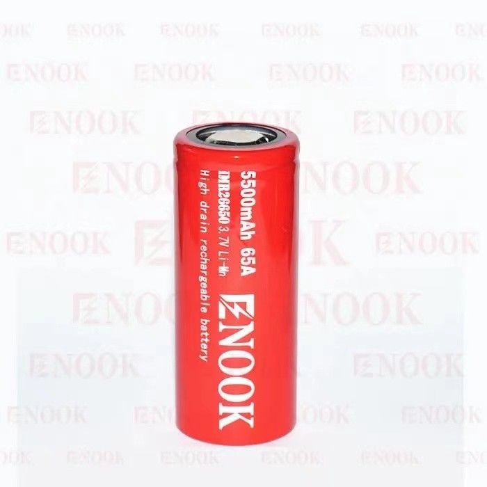 5500mAh 3.7V lithium-ion 26650 batterij Oplaadbare 18650 Flat Top High Drain Battery