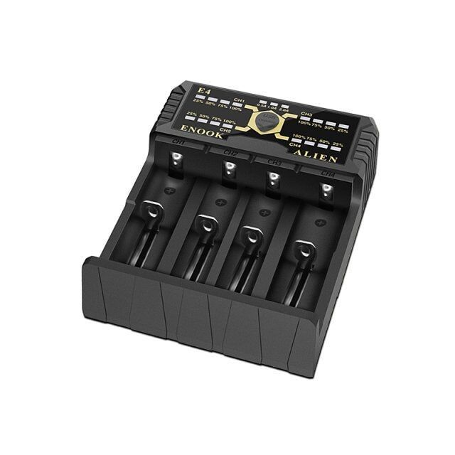 Enook E4 Li-ion batterijen Charger ontlading met Ake-lading DC 3.6V / 3.7V