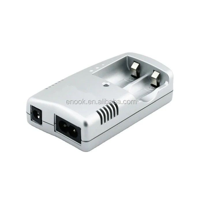 Plastic 18650 Smart Li-ion batterij oplader aangedreven luidsprekers zilveren kleur