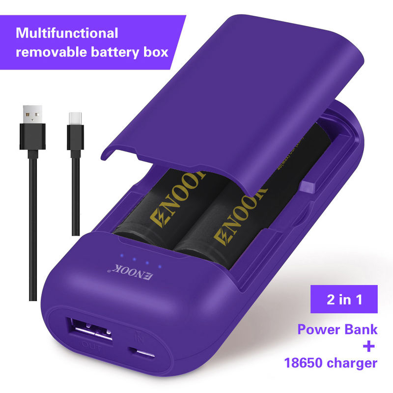 18650 21700 Lithium-ion-batterijoplader Snel opladen Type C Input en Output