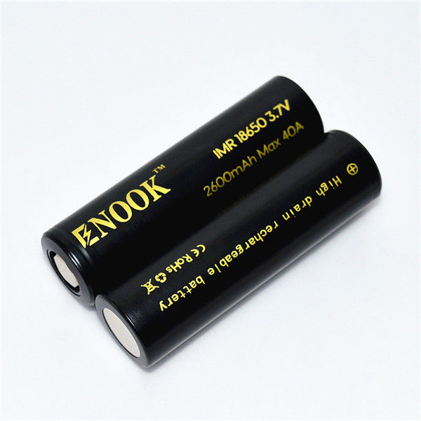 Enook hoge ontladingssnelheid 18650 globe batterij enook 18650 2600mAh 40A 18650 lithium-ion batterij