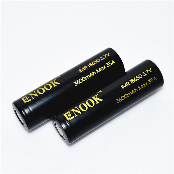 Hoge ontladingssnelheid 3600mAh Max 35A 18650 oplaadbare batterij 3.7V Lithium-ion batterij