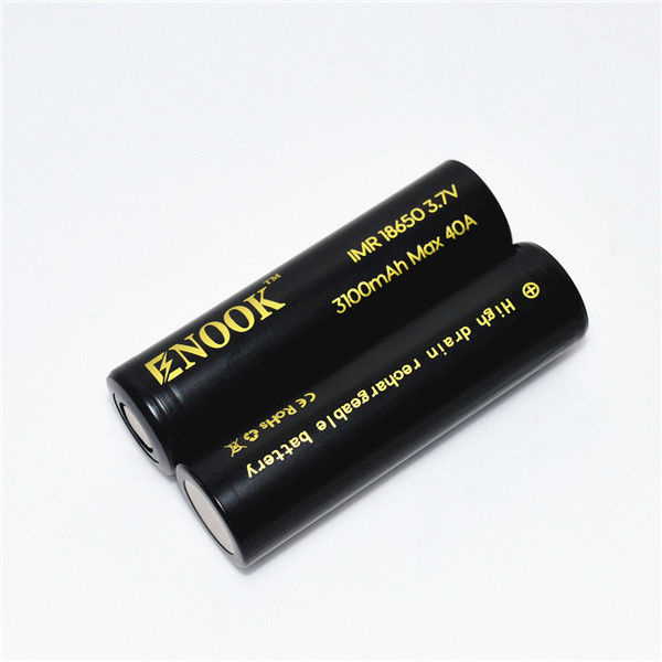 3100mAh 3.7V 18650 Button Top Li-ion batterijen 40A High Drain oplaadbare batterij