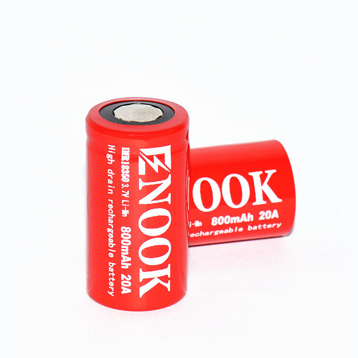 Oplaadbare IMR Li-ionbatterij 800mAh 20amp 18350 Li Mn-batterij voor zaklamp
