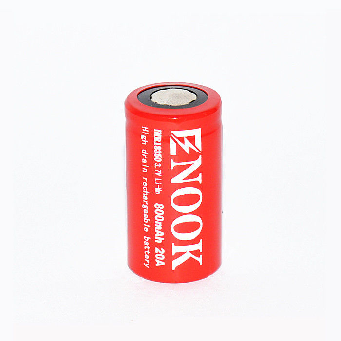 Oplaadbare IMR Li-ionbatterij 800mAh 20amp 18350 Li Mn-batterij voor zaklamp