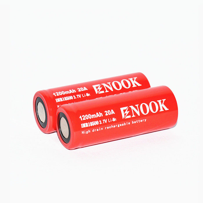 Enook 1200mAh 20A Lithium Ion Battery Cell 3.7V 18500 Oplaadbare Li Ion Battery