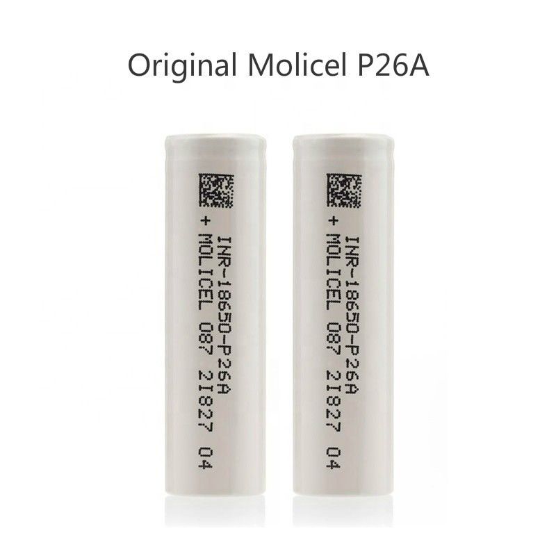 Groothandel Hoogwaardige cel 3,7v I Molicel 3,7v 2600mah 18650 P26A Oplaadbare batterij voor consumentenelektronica