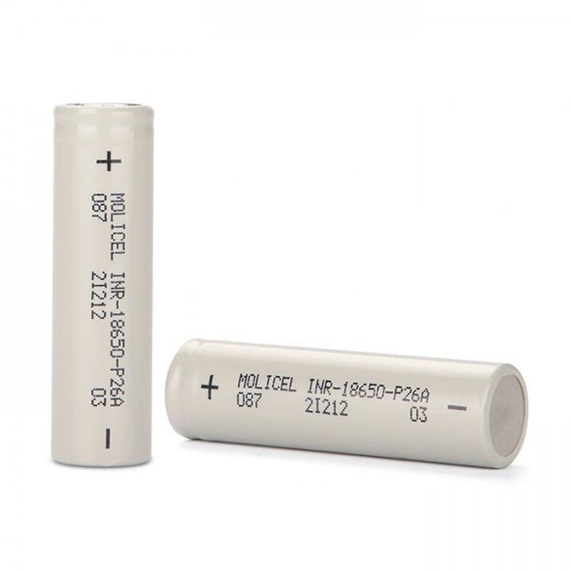 Groothandel Hoogwaardige cel 3,7v I Molicel 3,7v 2600mah 18650 P26A Oplaadbare batterij voor consumentenelektronica