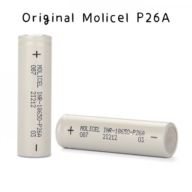 Groothandel Hoogwaardige cel 3,7v I Molicel 3,7v 2600mah 18650 P26A Oplaadbare batterij voor consumentenelektronica