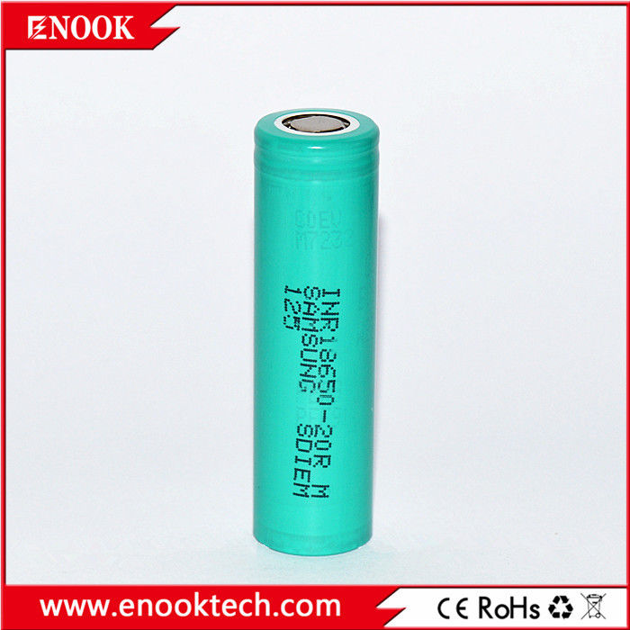 In voorraad 18650 samsung 20R 3.7v 2000mah 18650 Lithium oplaadbare Li-ion batterij Voor batterijpakket