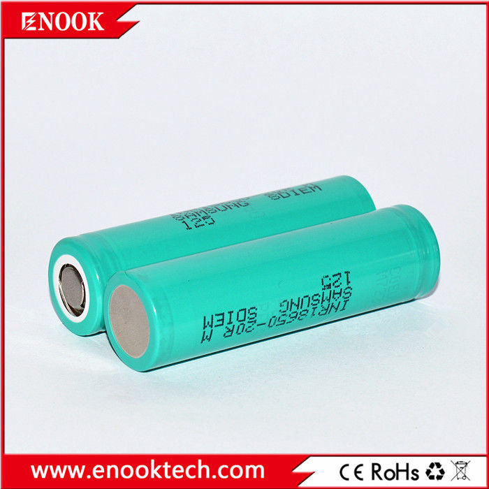 In voorraad 18650 samsung 20R 3.7v 2000mah 18650 Lithium oplaadbare Li-ion batterij Voor batterijpakket