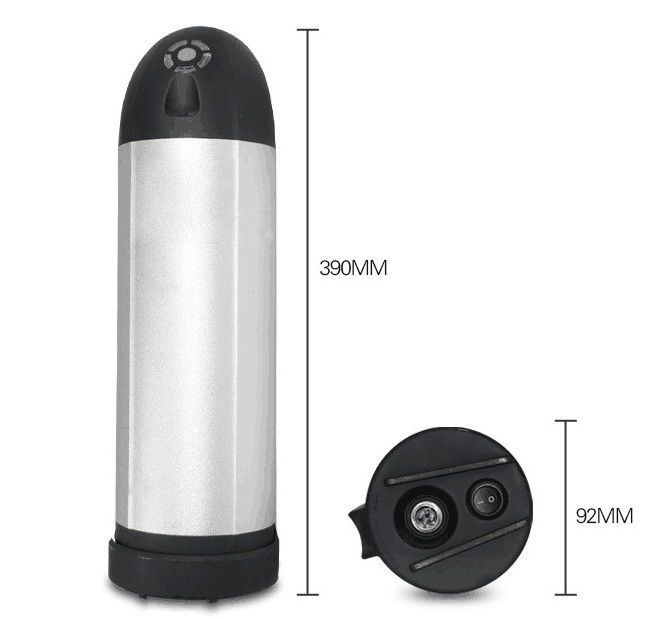 36V 20Ah E Bike Lithiumbattery Pack Zilveren ketel Type aangepast