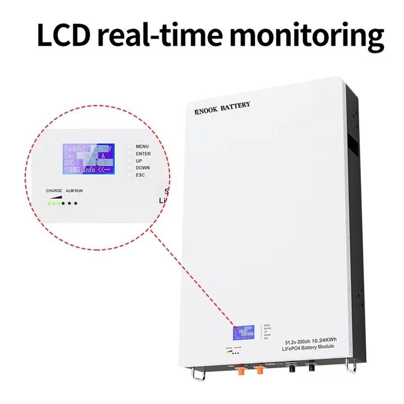 51.2V LiFePO4 Solar Home Energy Storage Battery aangepast voor hybride omvormer