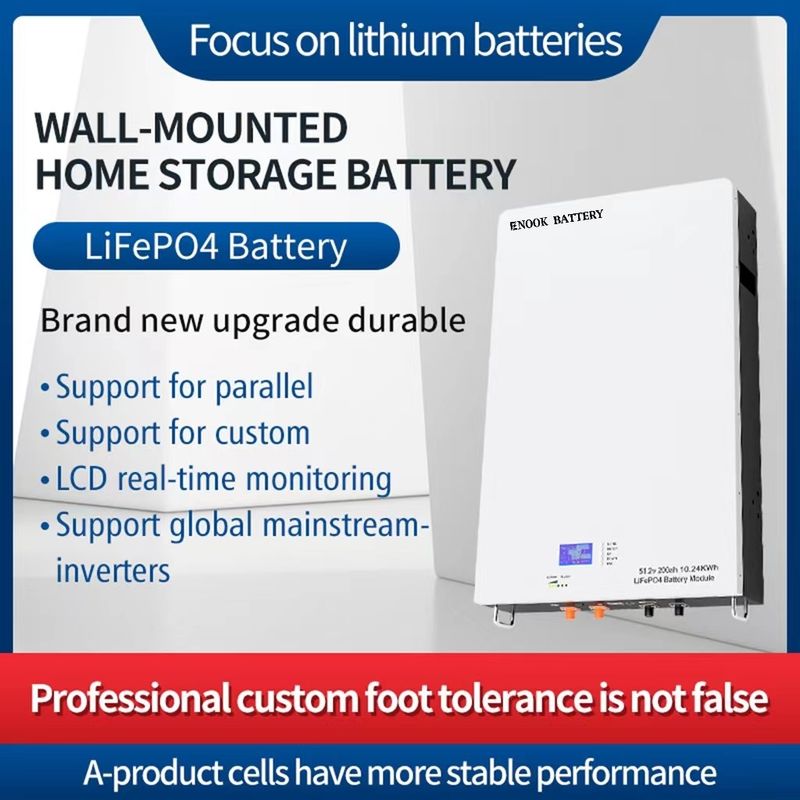 51.2V LiFePO4 Solar Home Energy Storage Battery aangepast voor hybride omvormer