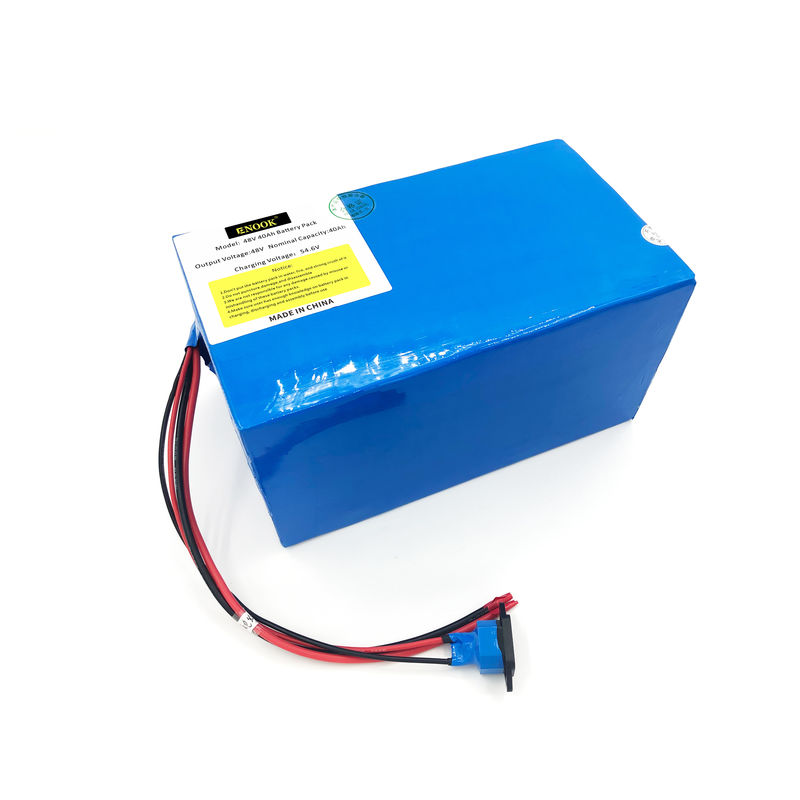 48V 40Ah 50A E scooter batterij Blauw type Lithium Ion E fiets batterij met oplader