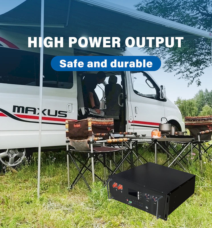 Smart BMS LiFePO4 10kwh 48V 200Ah Solar Lithium Ion Server Rack gemonteerd batterijpakket voor het zonnestelsel