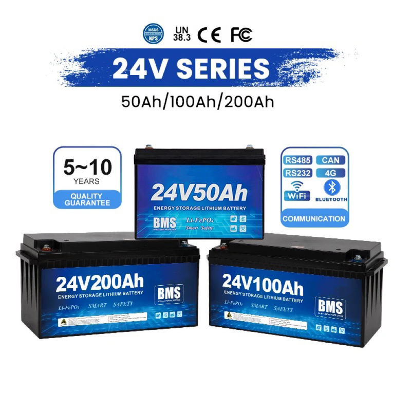 24V 60V lithium-ion batterij met piekstroom 240A 3s en batterijgrootte 560x300x235mm