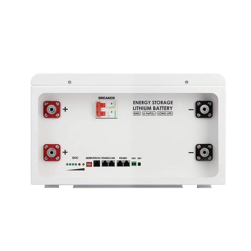 Zonnewand gemonteerd 5kw 10kw LiFePO4 Lithium-ionbatterij 48V 50AH 100AH 150AH 200AH Energieopslag Powerwall