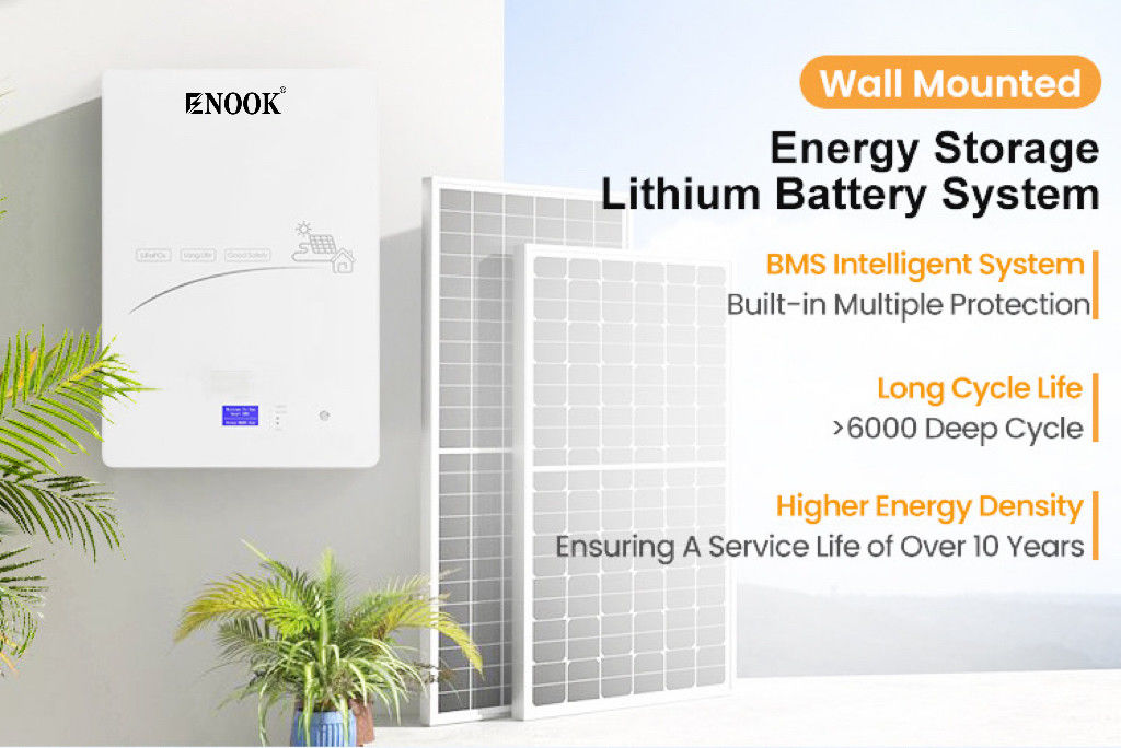 zonne-energie 12,5KWh Lithium Ion Battery Pack 51.2V 100AH Voor zonne-energie opslagbatterij