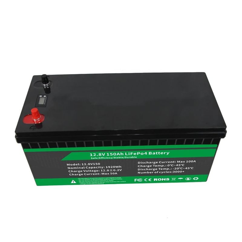 lifepo4 pack 12.8v 100ah 200ah 300ah lithiumbatterie met Smart BMS voor energie back-up