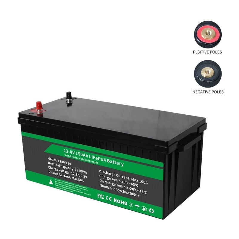 12.8v 100ah 150ah 105ah 200ah Lithium Ion Battery Pack met geavanceerde BMS functie