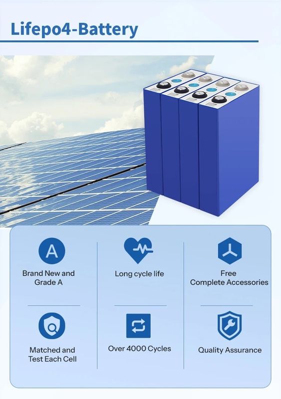 Oorspronkelijke QR-code Lifep04 Lithium Ion Battery 280ah 105ah 200ah 304ah 50ah 173ah Klasse A
