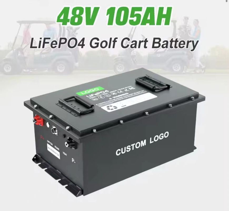 Elektrische golfkar Lithium-ion batterijen met Bluetooth en 58,4V oplaadspanning