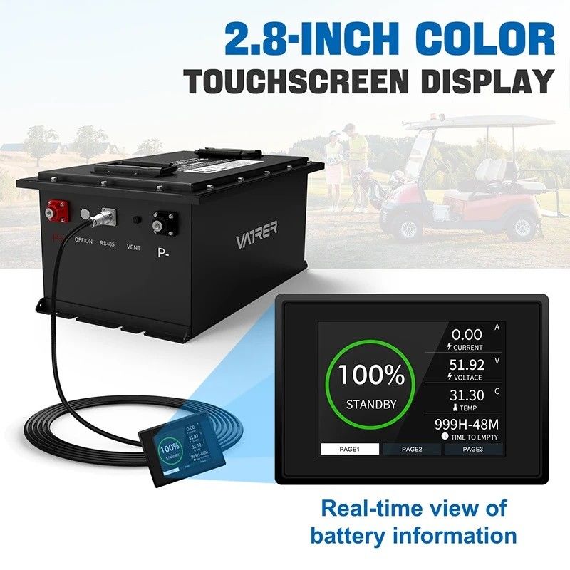 36v 48v 72v 100ah 200ah Lithium-ion golfkar batterij voor milieuvriendelijk